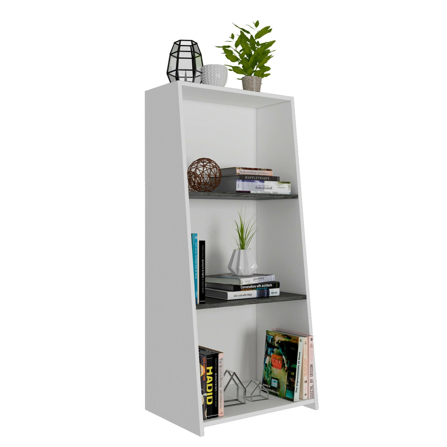 Dallas 3 Shelf Open Low Bookcase