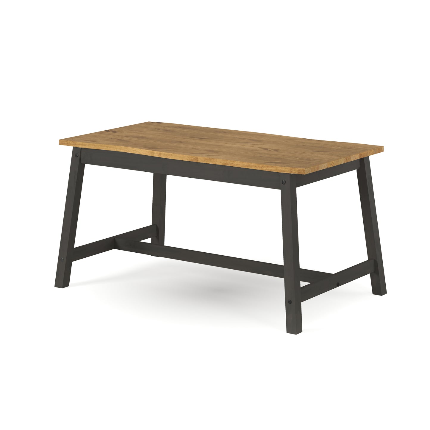 Corona Black Live Edge Large Dining Table