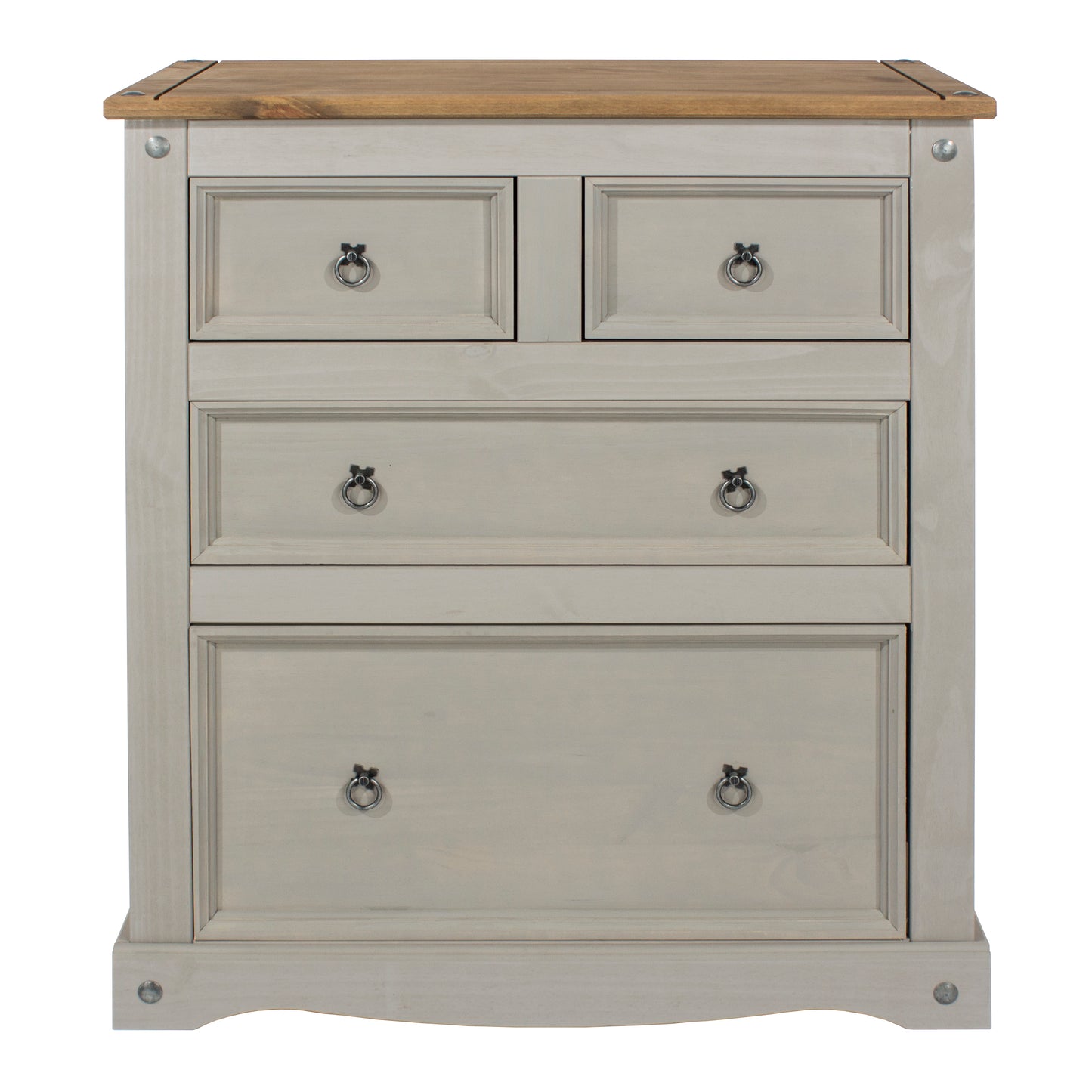Corona Grey 2+2 Drawer Chest