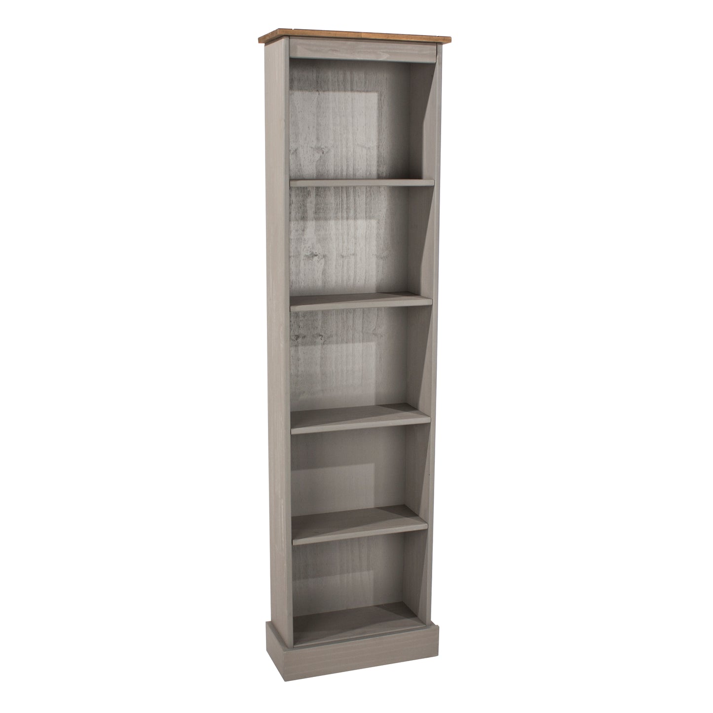 Corona Grey Tall Narrow Bookcase