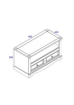 Corona White Flat Screen TV Unit