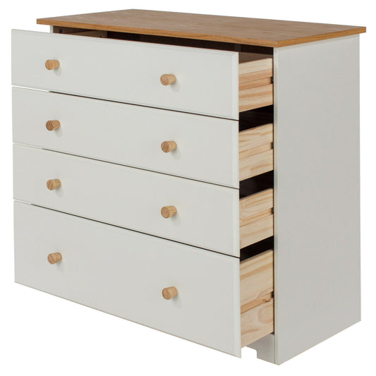 Colorado White 4 Drawer Chest