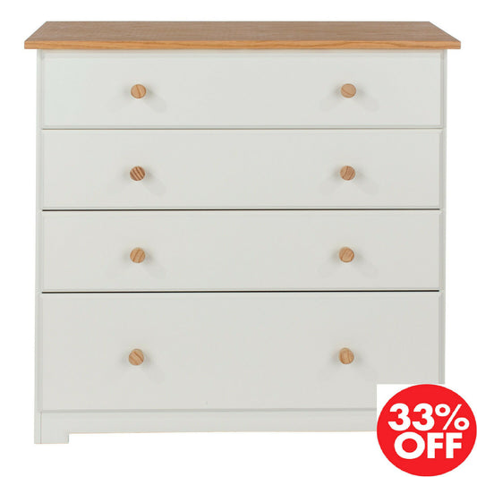 Colorado White 5 Drawer Chest