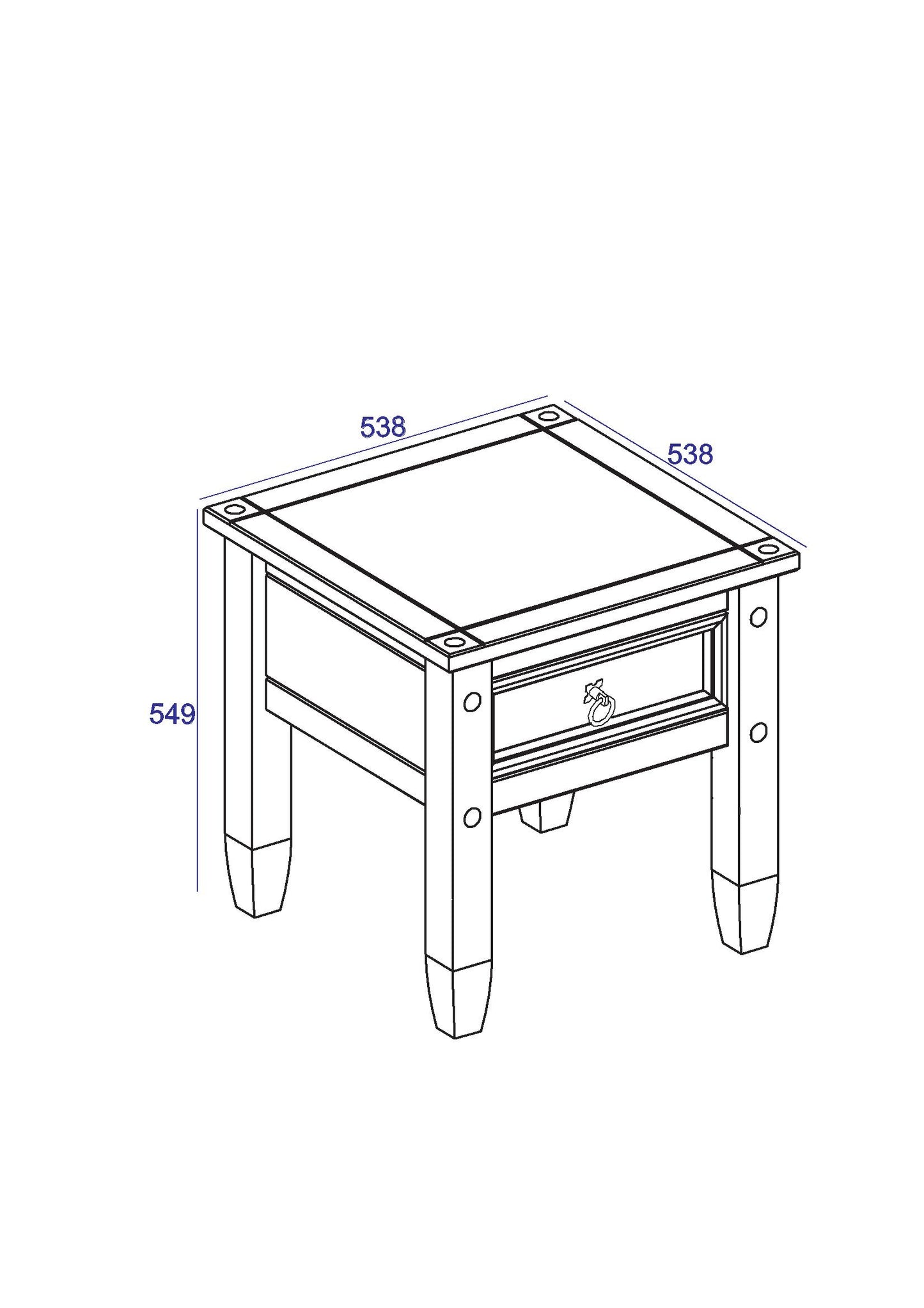 Corona Lamp Table