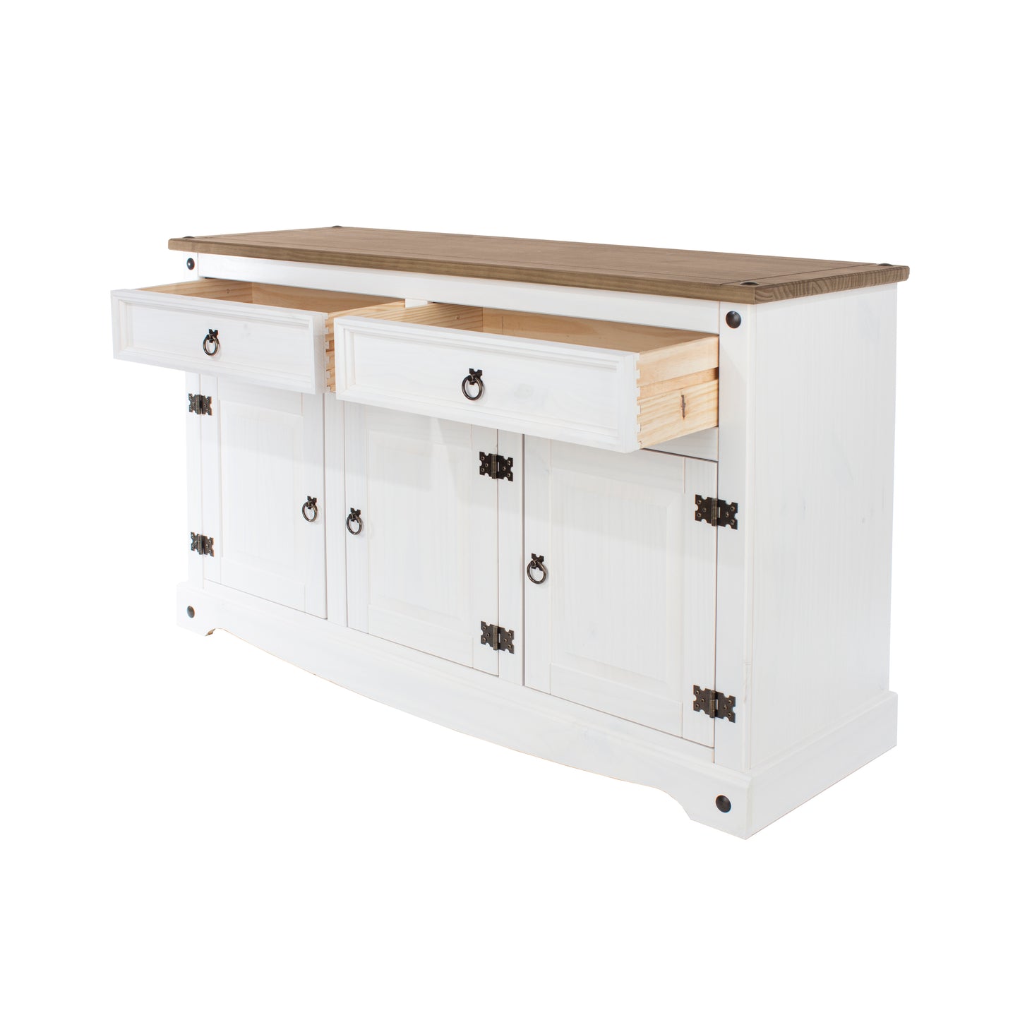 Corona White 2 Door 3 Drawer Medium Sideboard