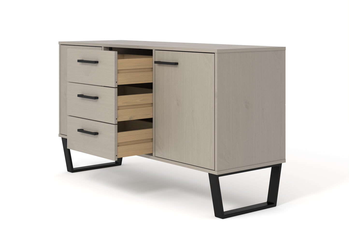 Texas Grey 2 Door 3 Drawer Medium Sideboard