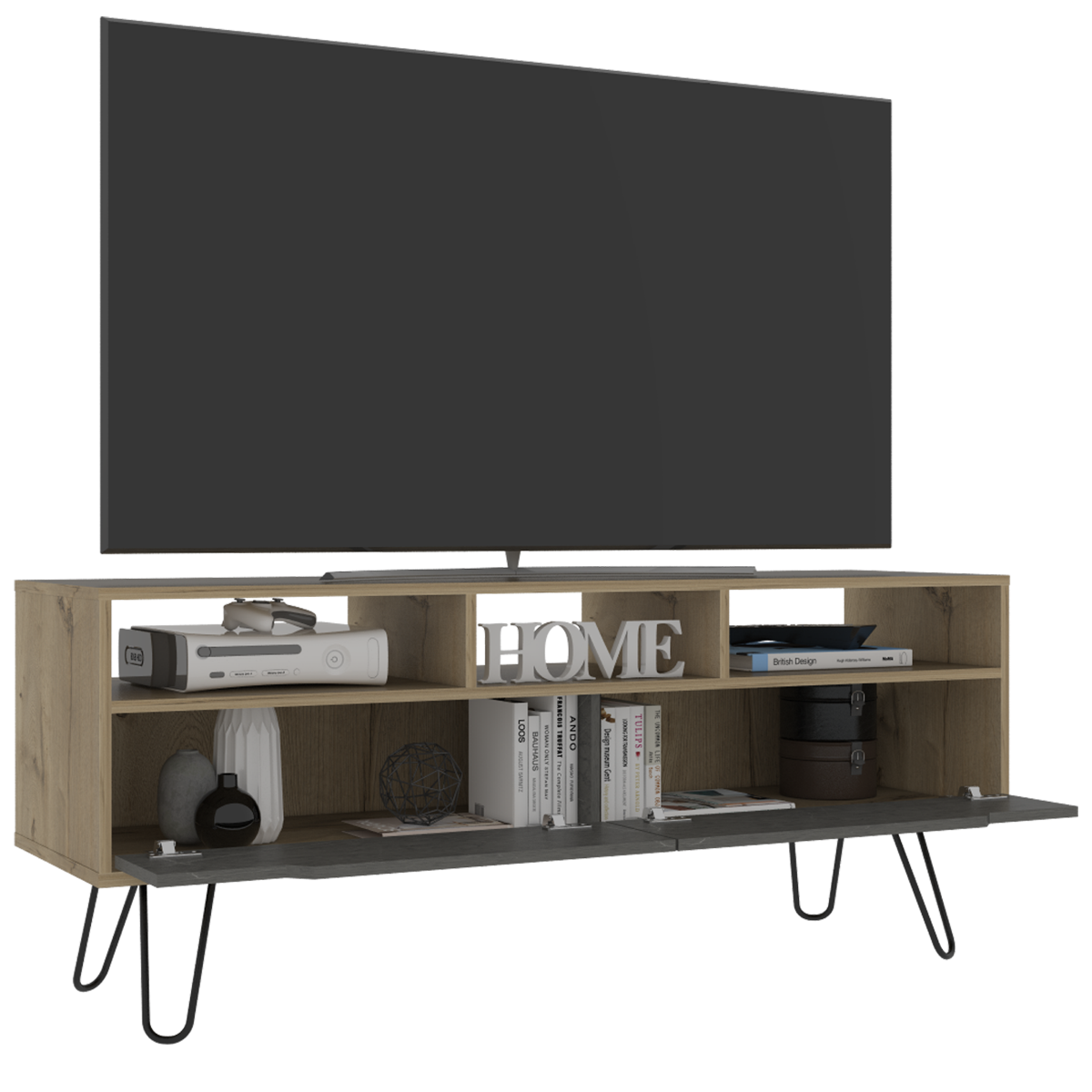 Manhattan 2 Drawer Open TV Unit