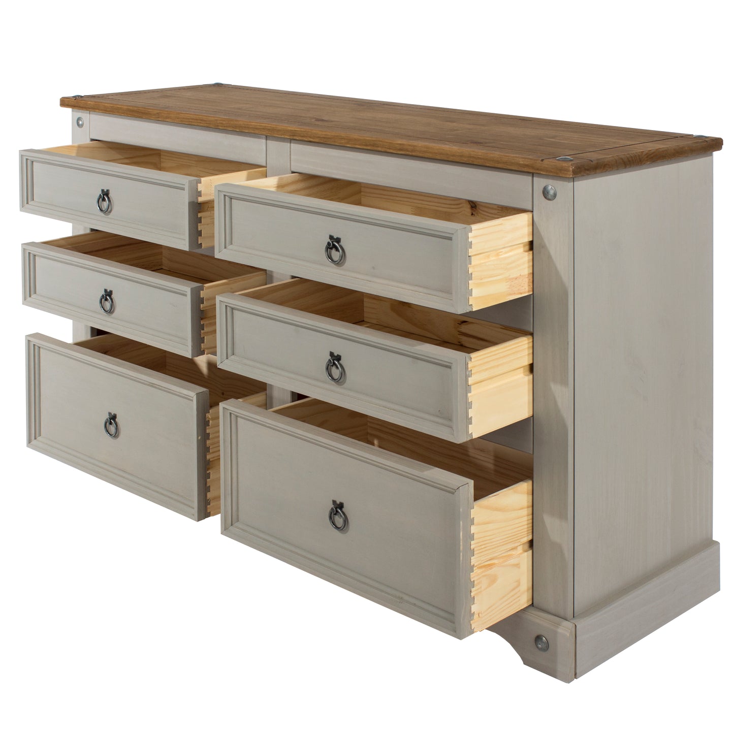 Corona Grey 3+3 Drawer Chest