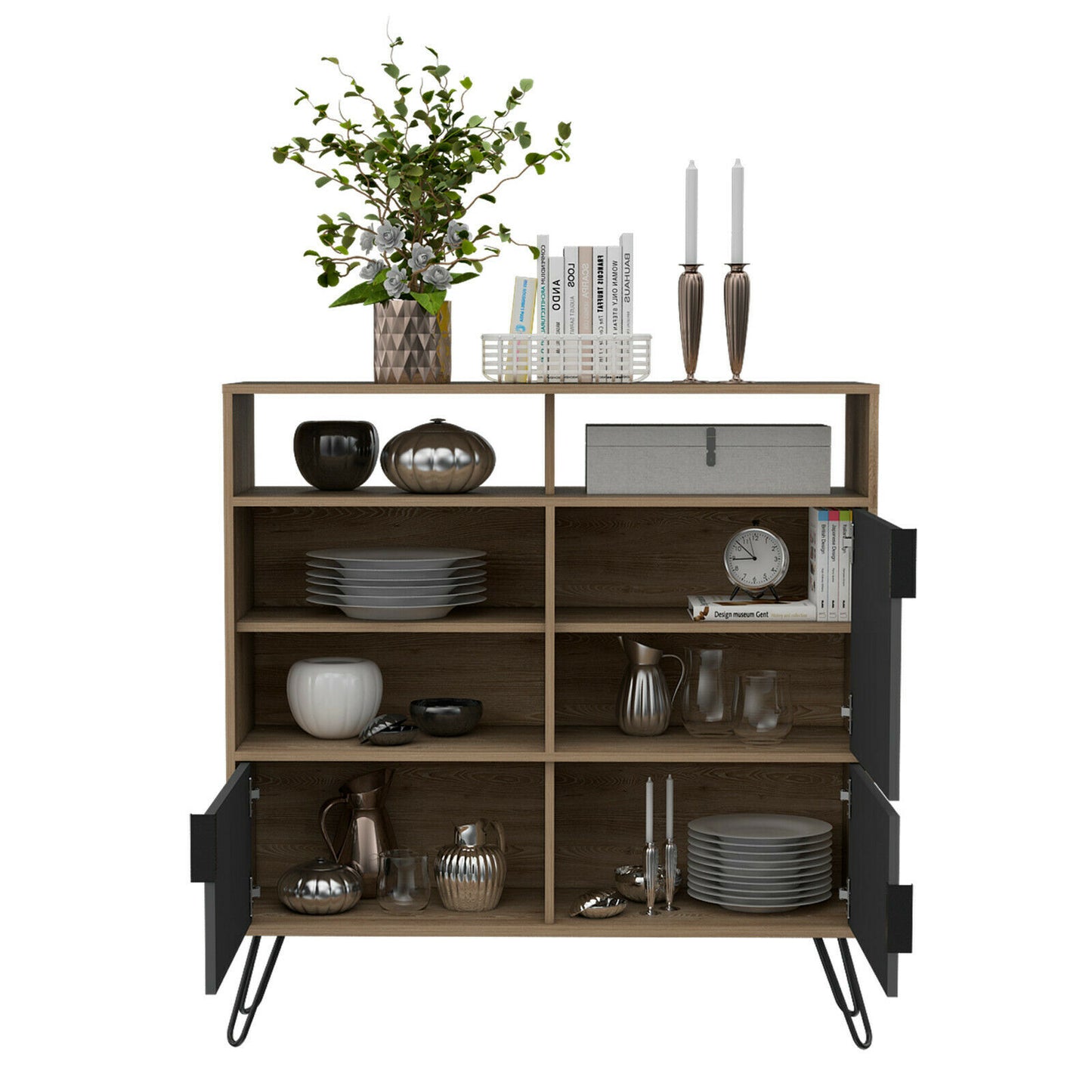 Vegas High 3 Door and Open Space Sideboard