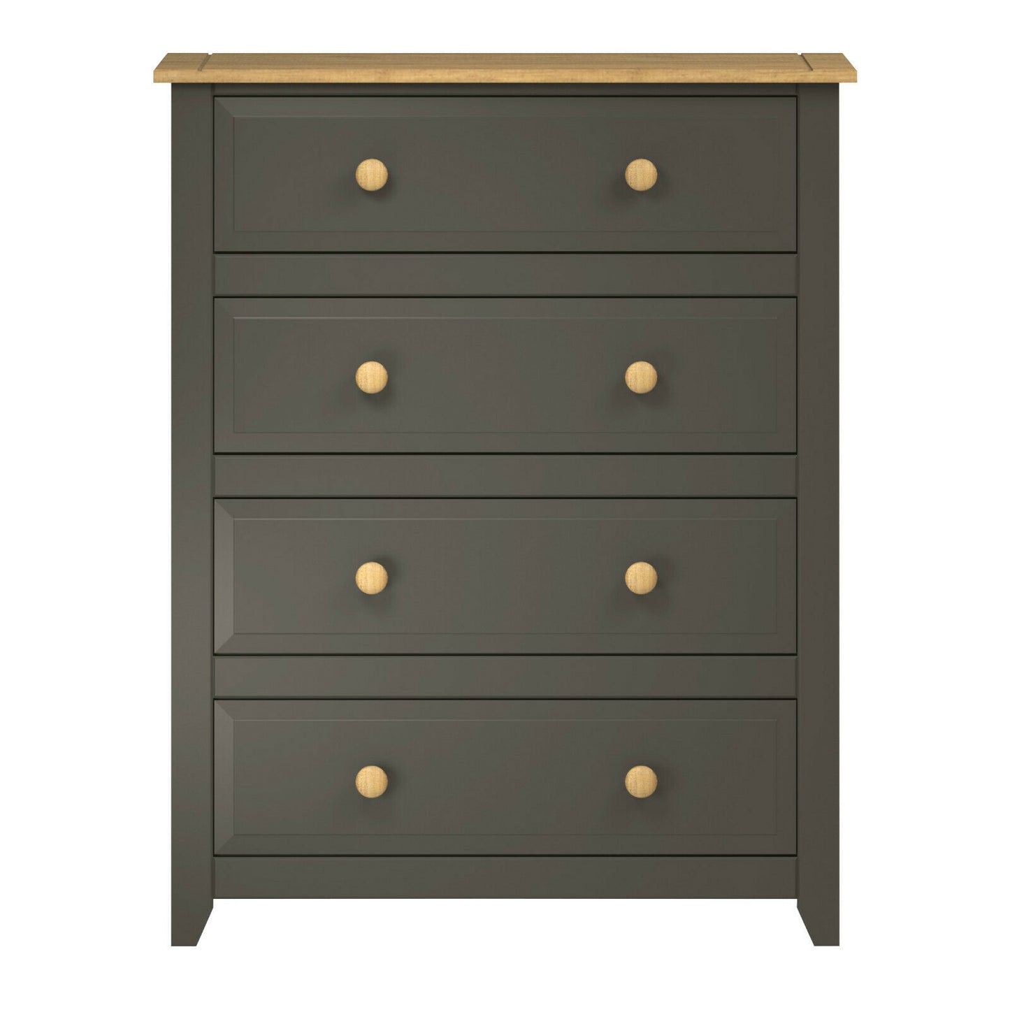 Capri Carbon 4 Drawer Chest