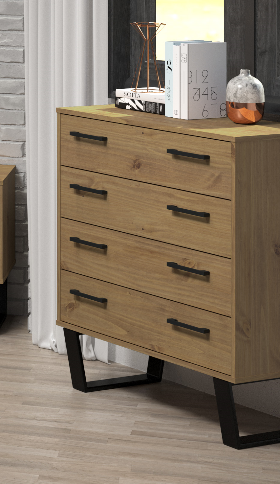 Texas 4 Drawer Chest of Drawers