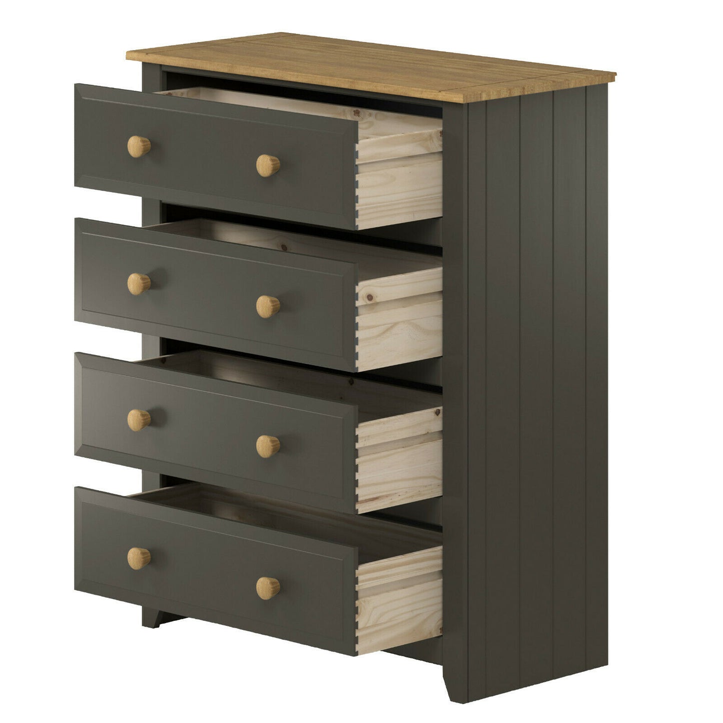 Capri Carbon 4 Drawer Chest