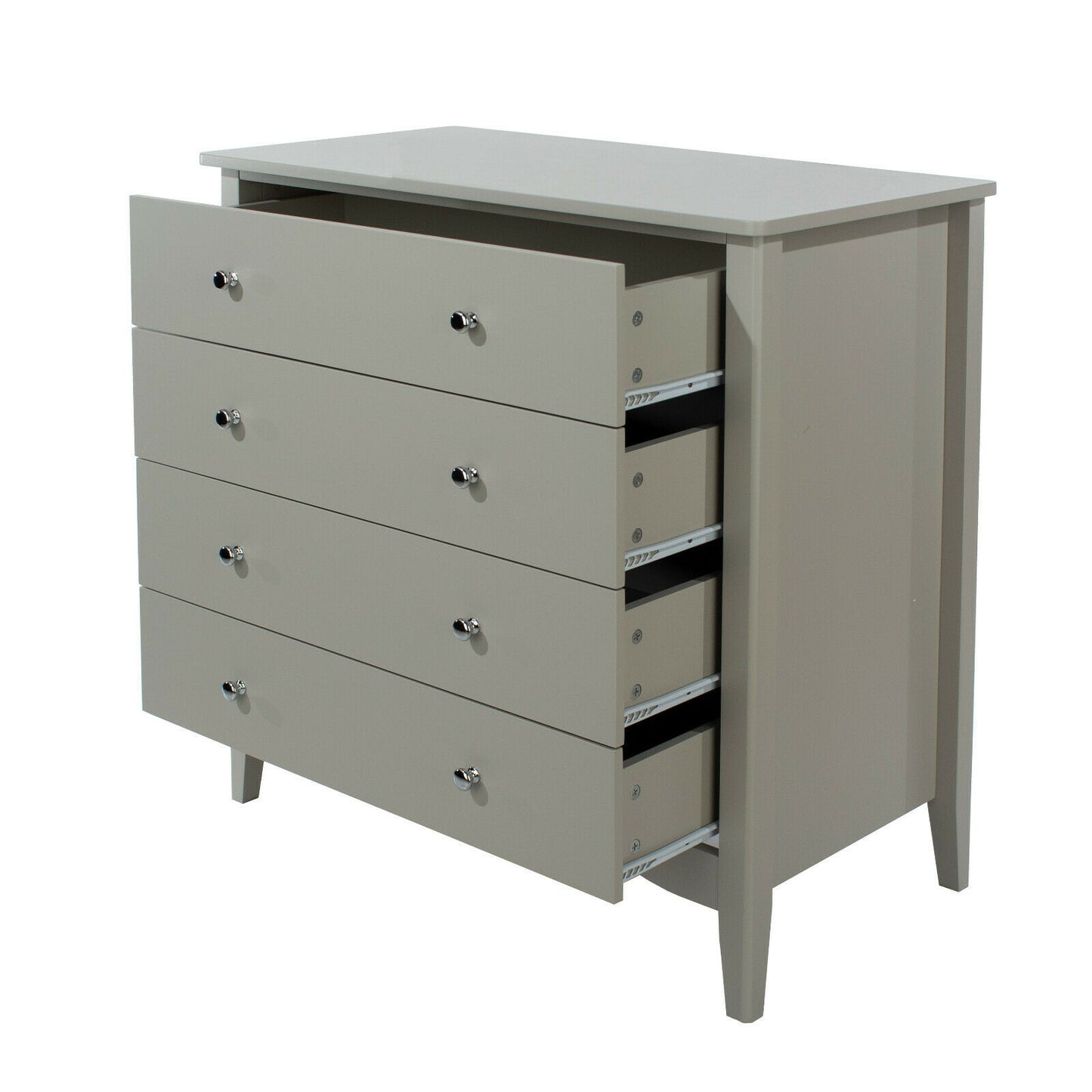 Como Grey 4 Drawer Chest