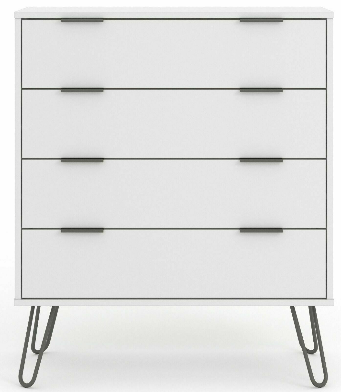 Augusta White 4 Drawer Chest of Drawers