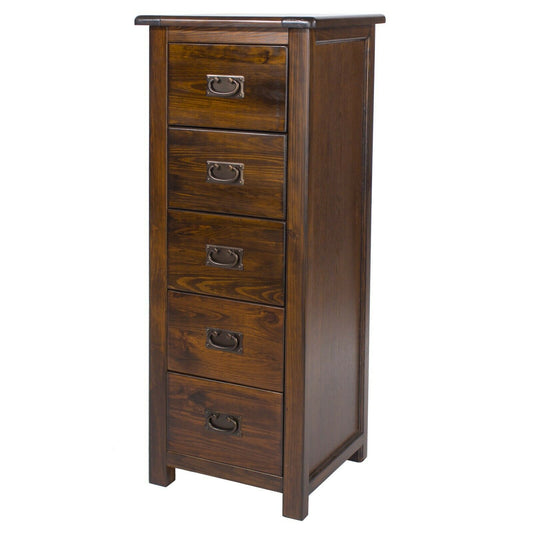 Boston 5 Drawer Narrow Chest