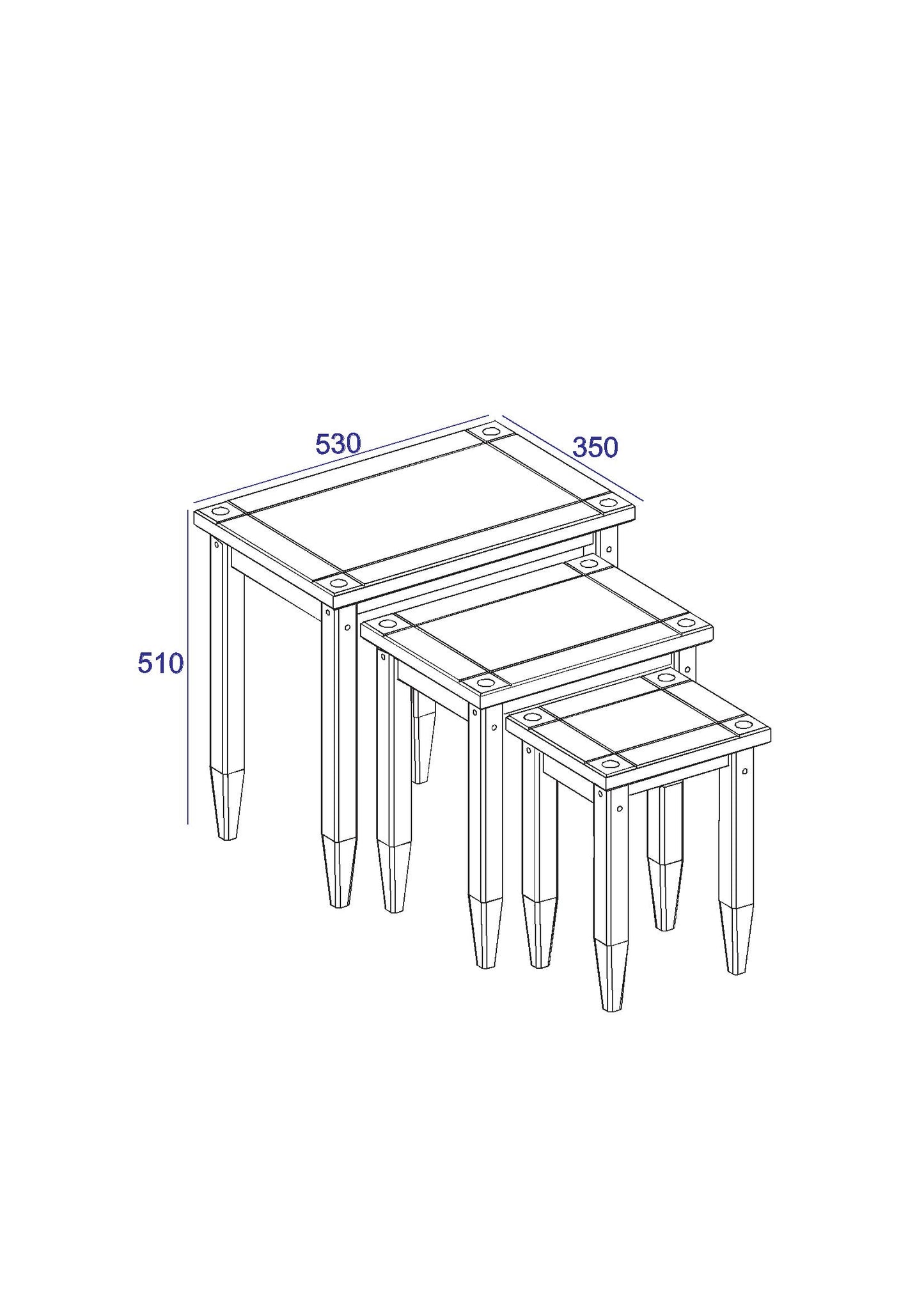 Corona Nest of Tables