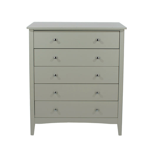 Como Grey 5 Drawer Chest