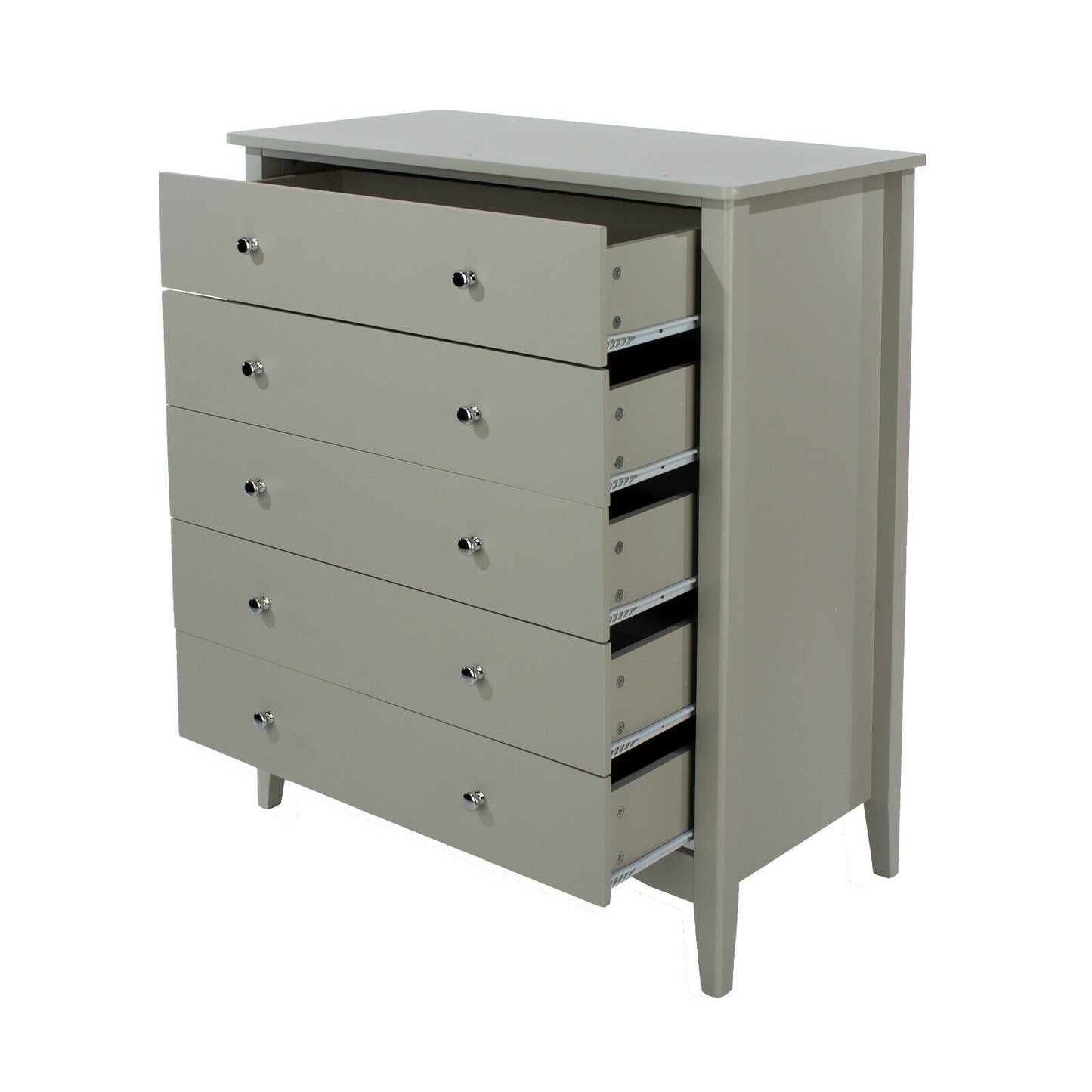 Como Grey 5 Drawer Chest