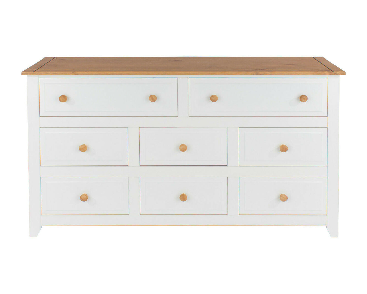 Capri White 6+2 Drawer Chest