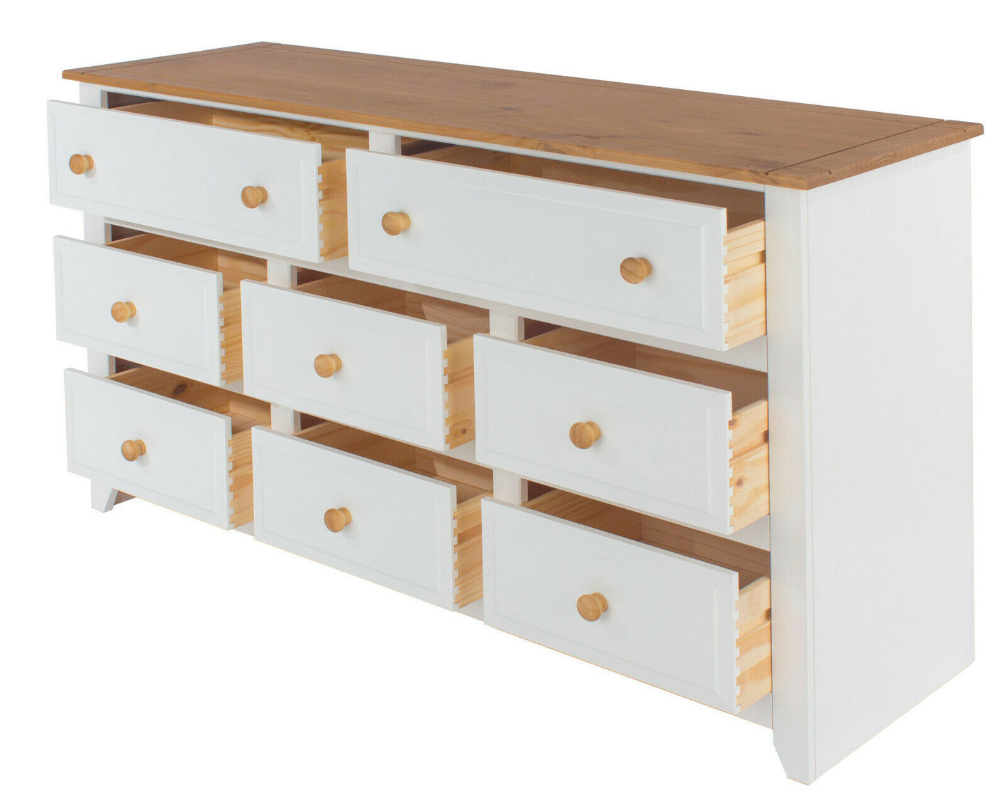 Capri White 6+2 Drawer Chest