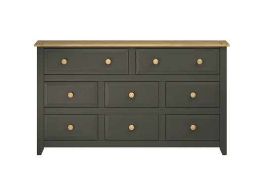 Capri Carbon 6 + 2 Drawers Large Chest