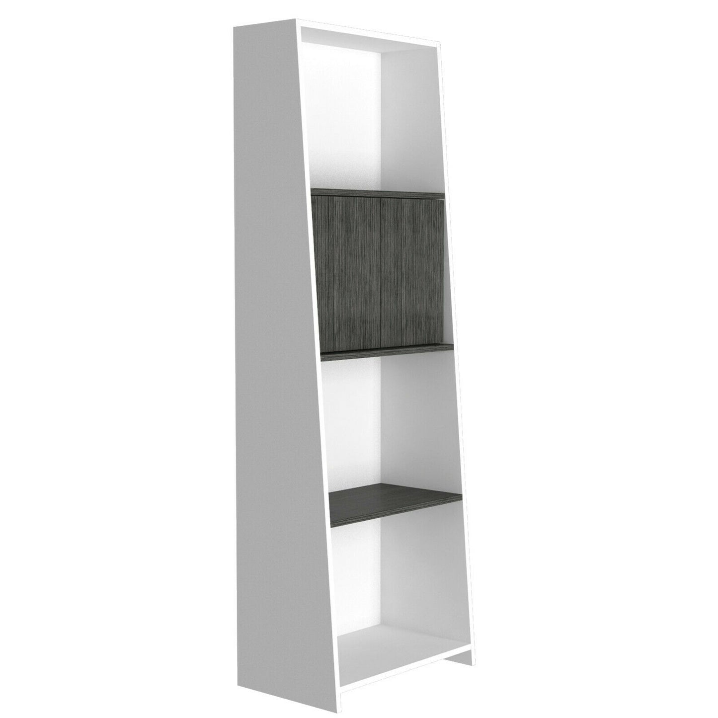 Dallas 2 Door and Open Shelf Bookcase