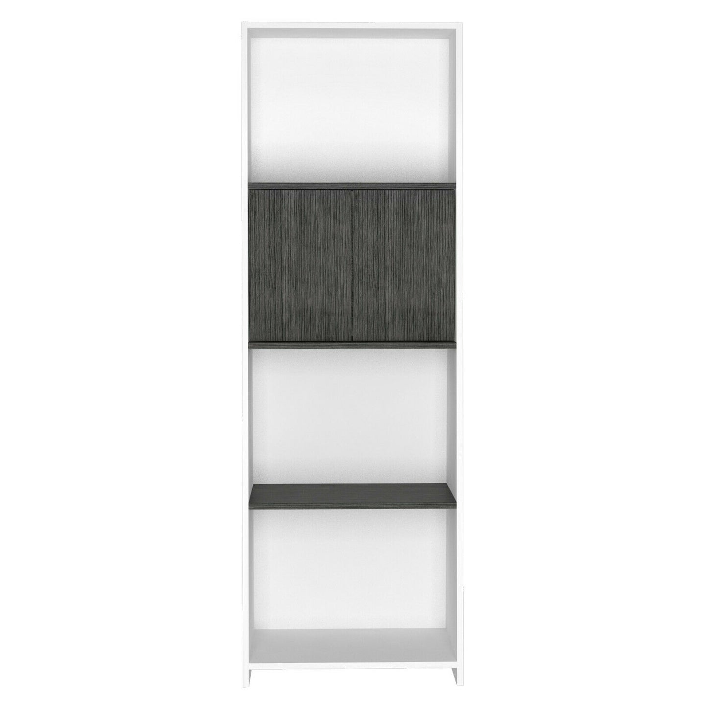 Dallas 2 Door and Open Shelf Bookcase