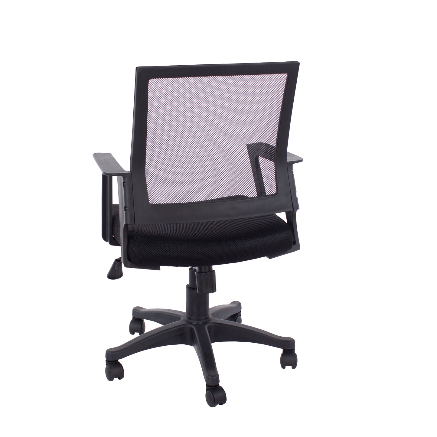 Home Office Set with 2 Drawer Desk and Black Mesh Back Chair