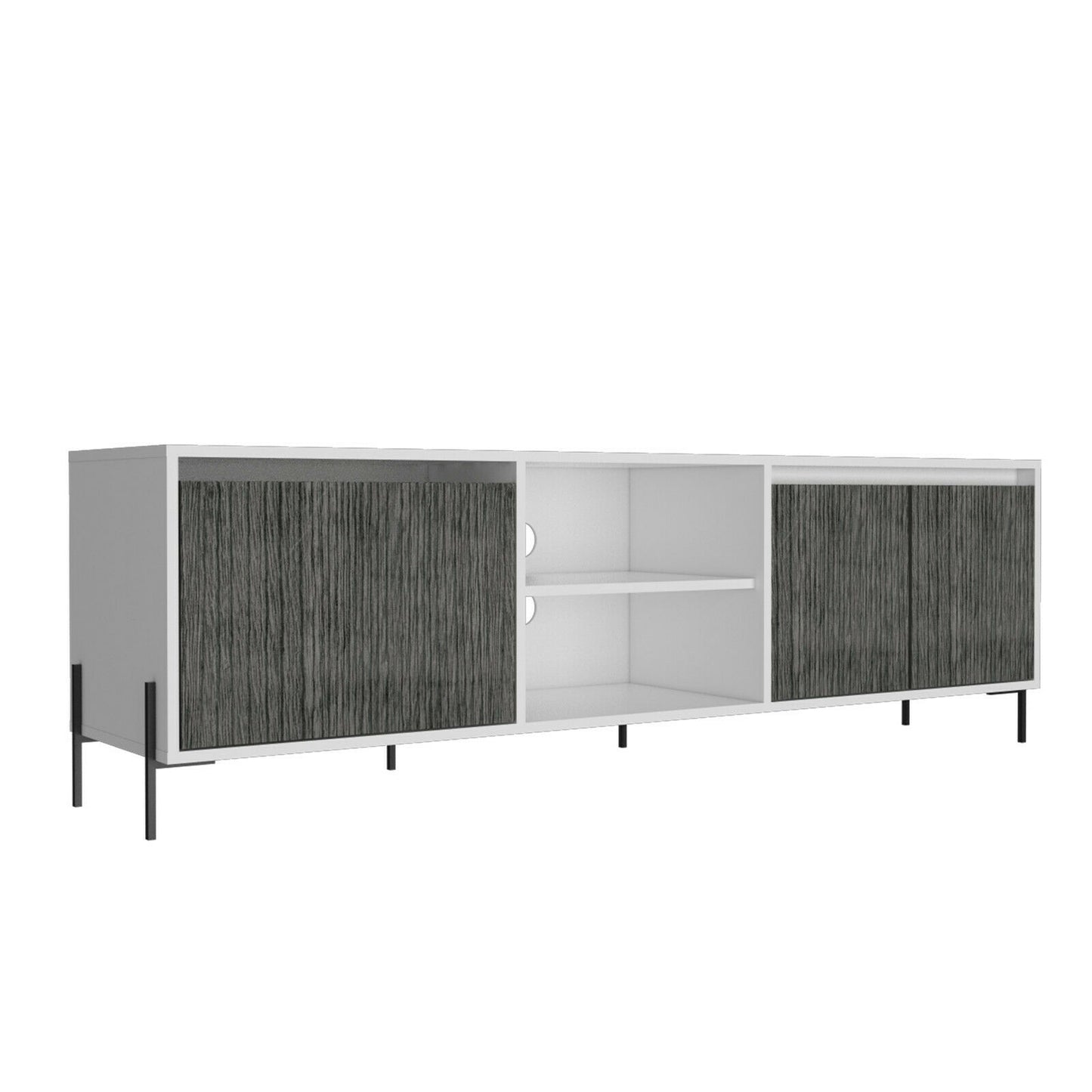 Dallas 2 Door 1 Drawer TV Unit With Shelves