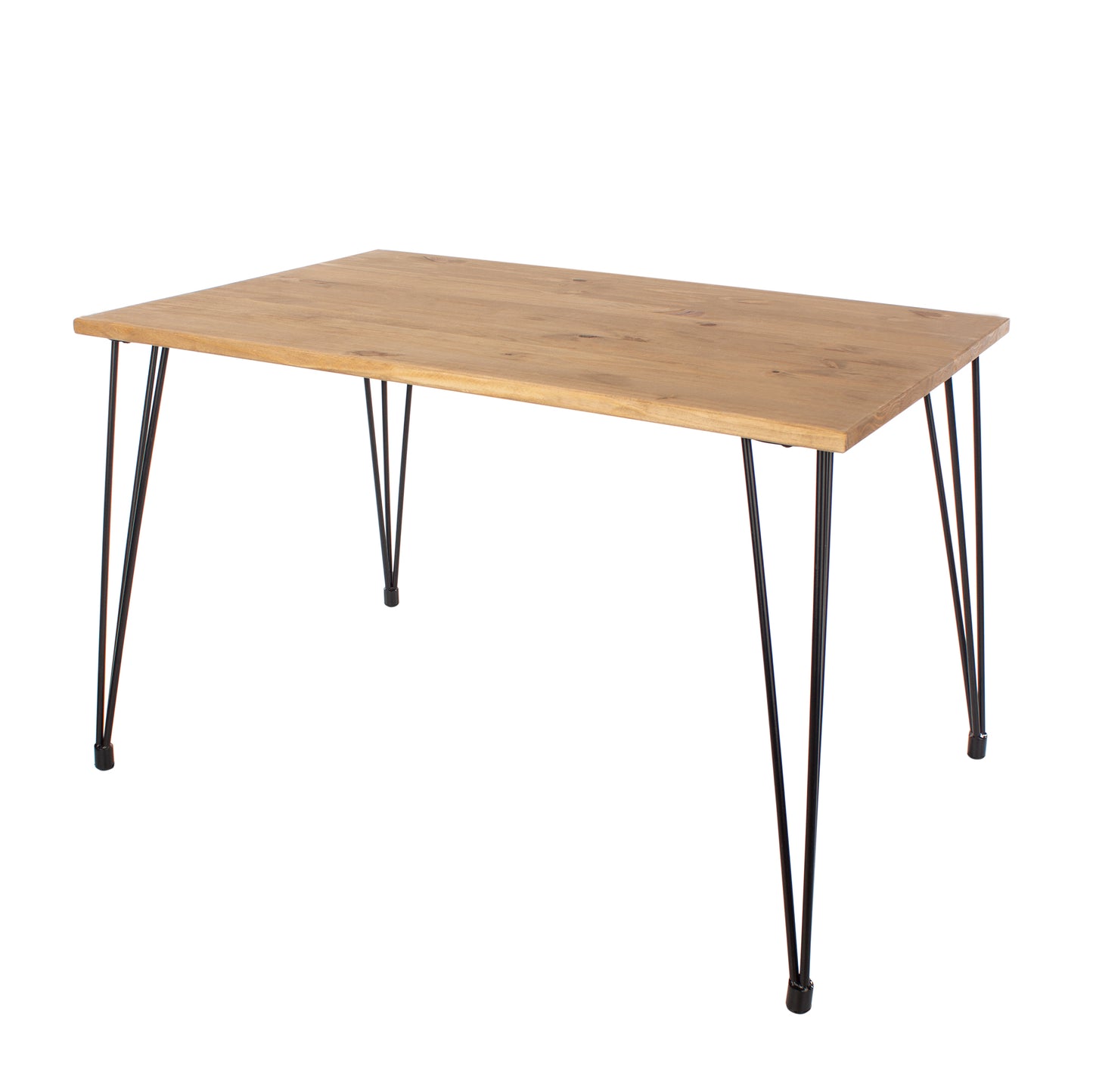 Augusta Small Dining Table with Black Metal Legs