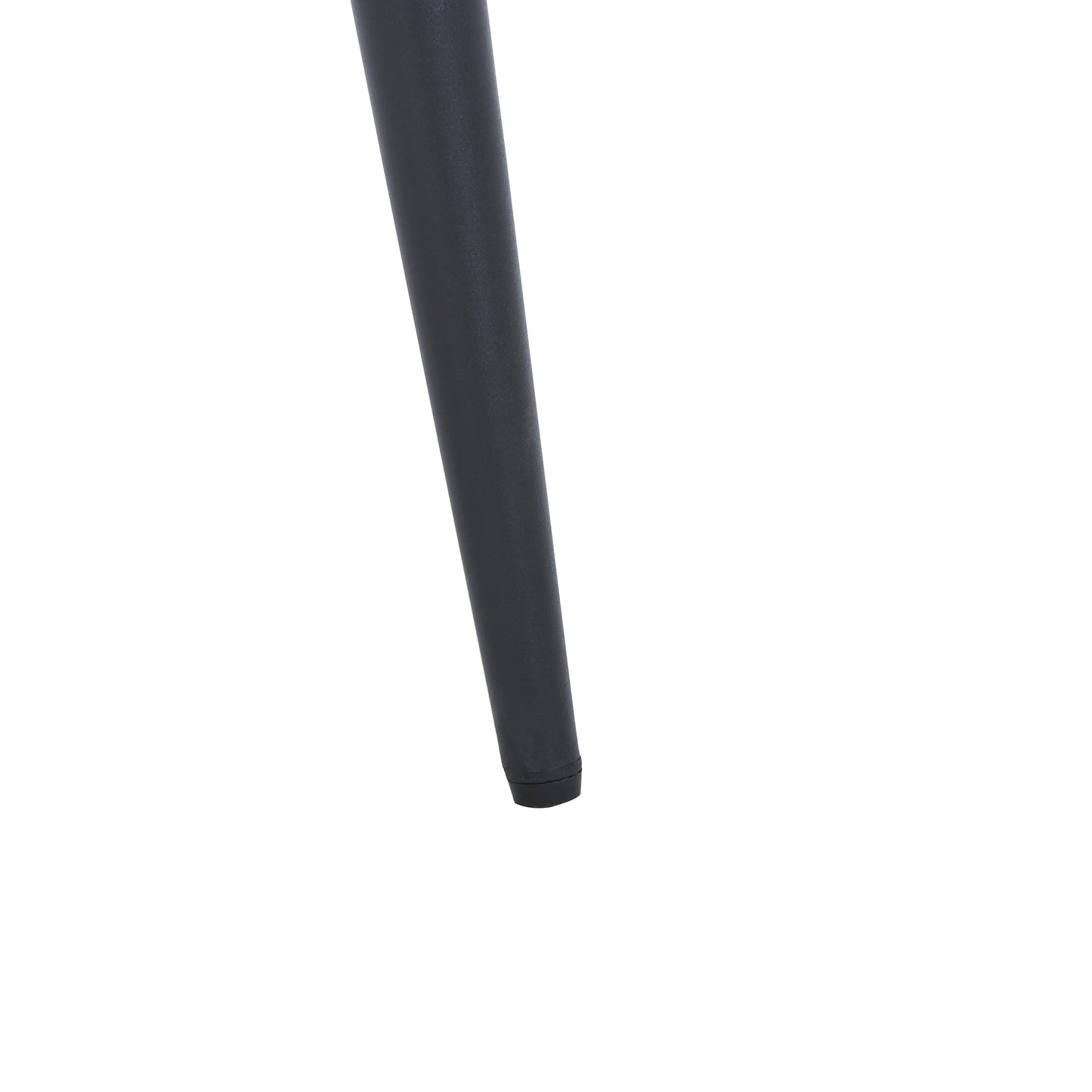 Aspen Square Gloss White Sintered Stone 80 cm Dining Table With Black Tapered Legs