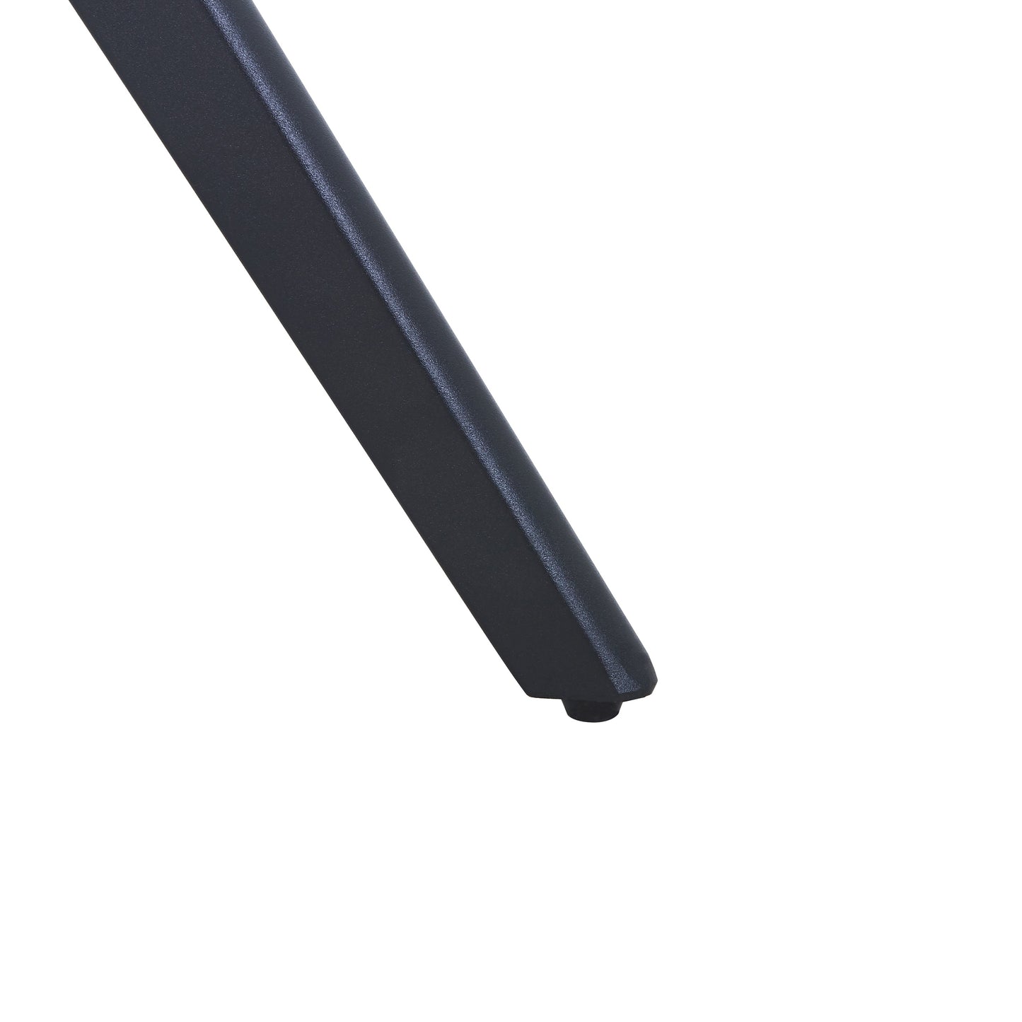 Aspen Round Gloss White Sintered Stone Dining Table 100cm Black Pedestal Leg