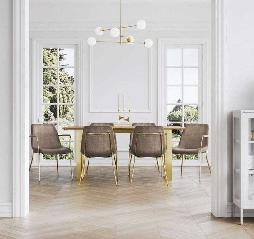 Antibes Russet & Gold Dining Table