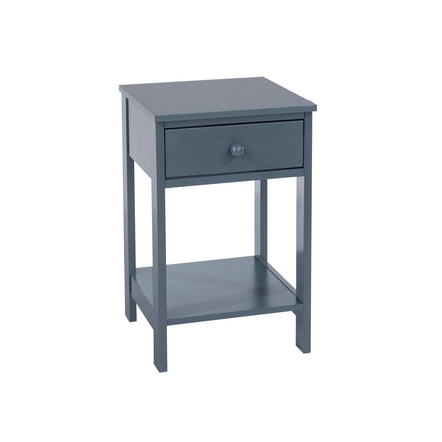 Shaker Midnight Blue 1 Drawer Petite Bedside Cabinet