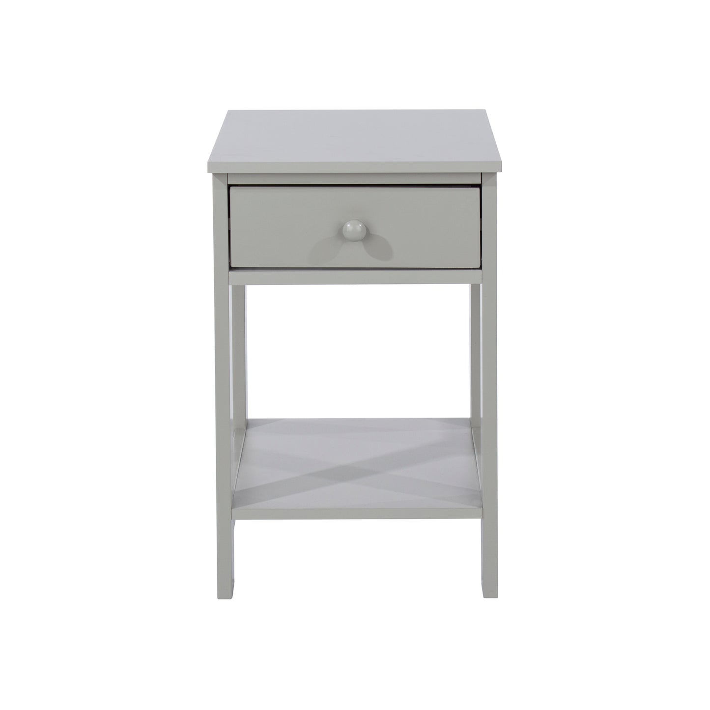Shaker Grey 1 Drawer Petite Bedside Cabinet