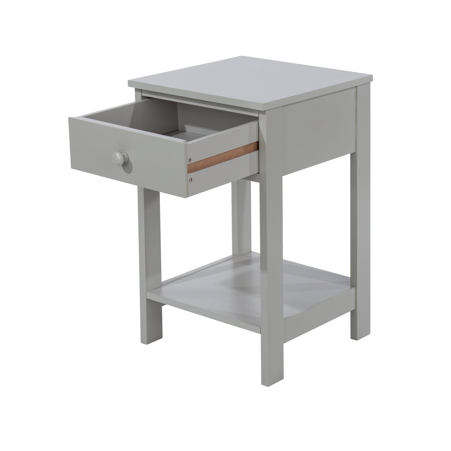 Shaker Grey 1 Drawer Petite Bedside Cabinet