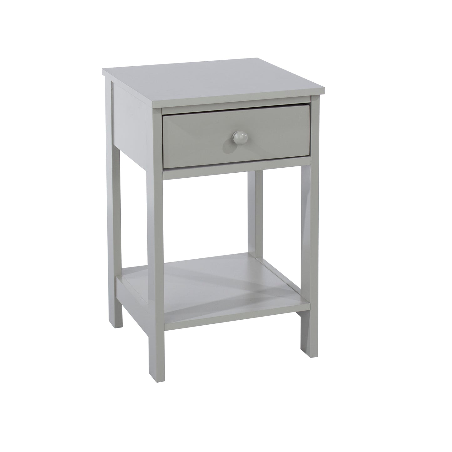 Shaker Grey 1 Drawer Petite Bedside Cabinet