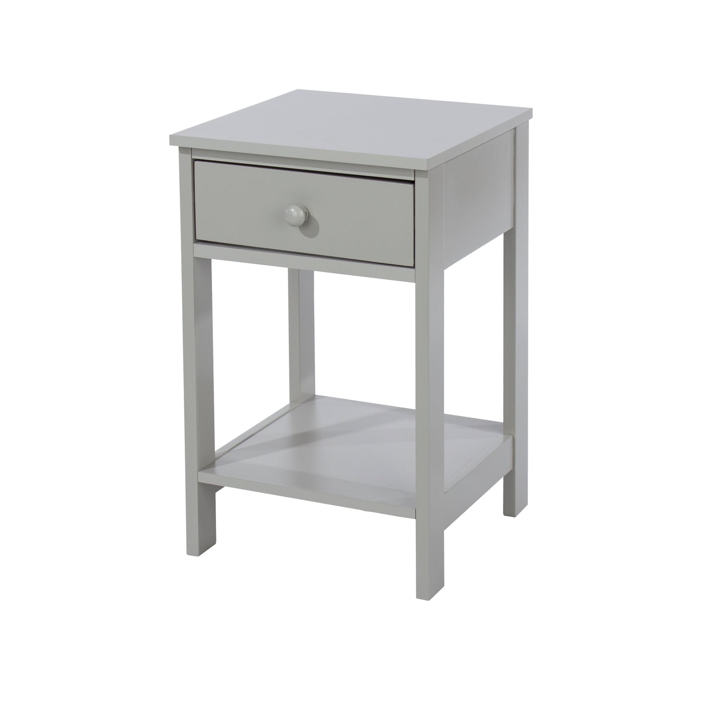 Shaker Grey 1 Drawer Petite Bedside Cabinet