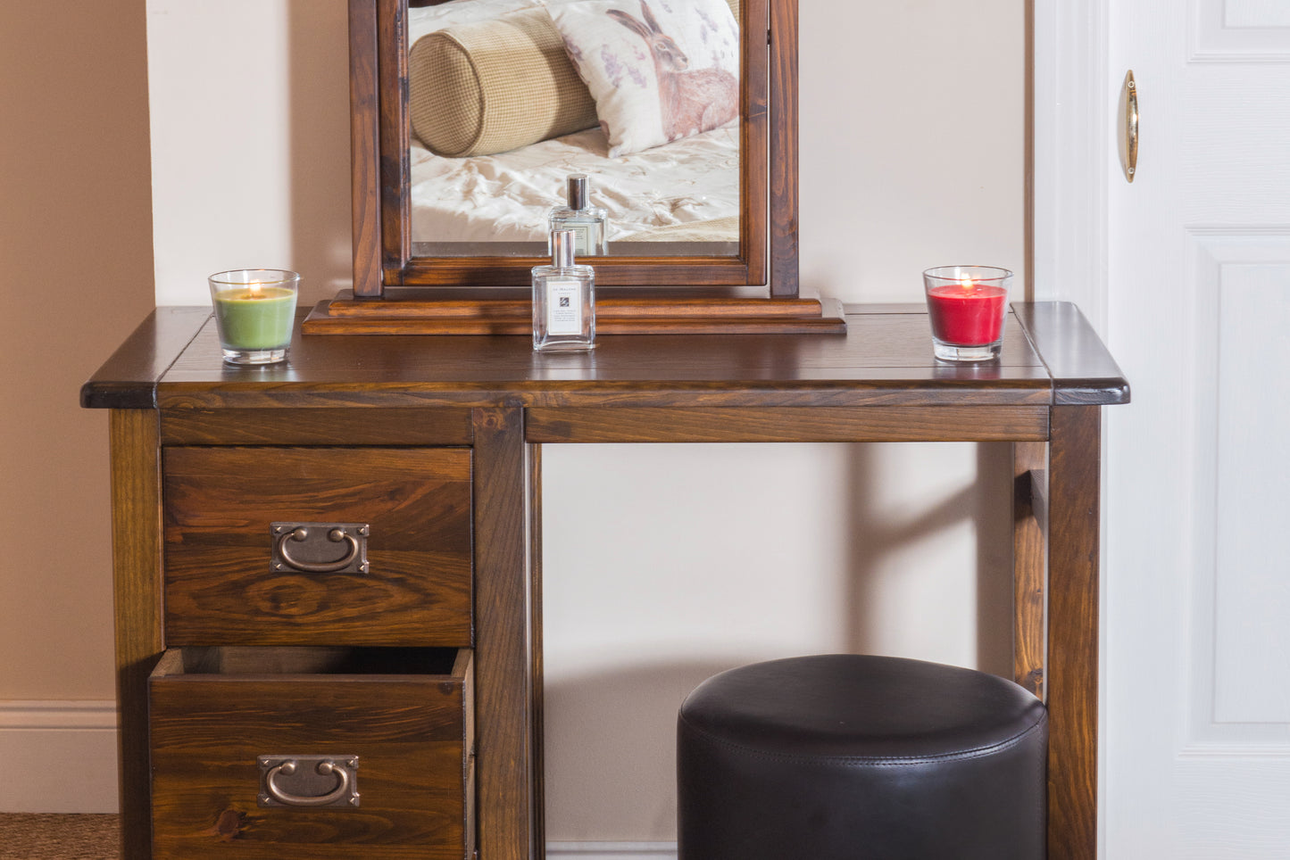 Boston Single Pedestal Dressing Table