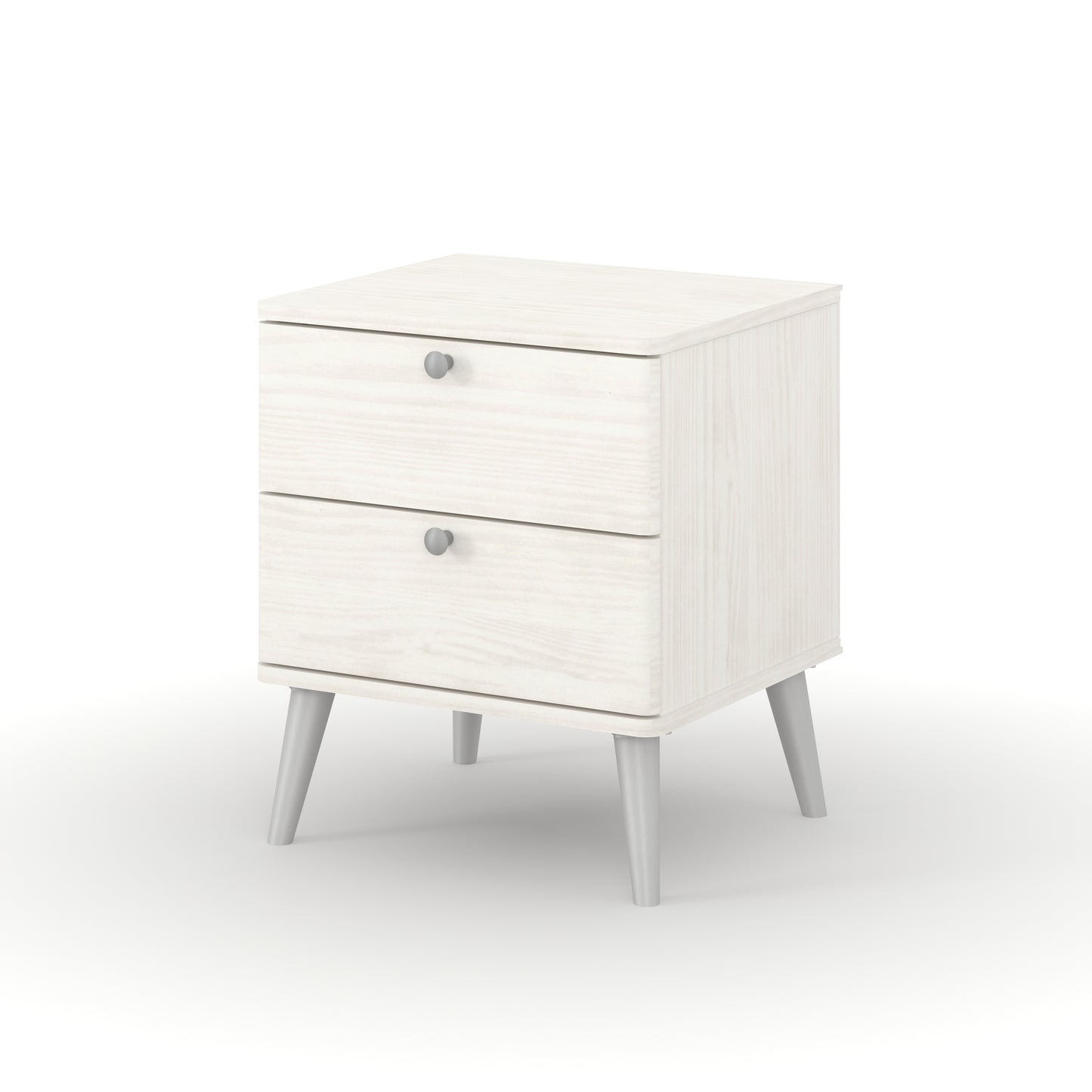 Augusta Curve 2 Drawer Bedside