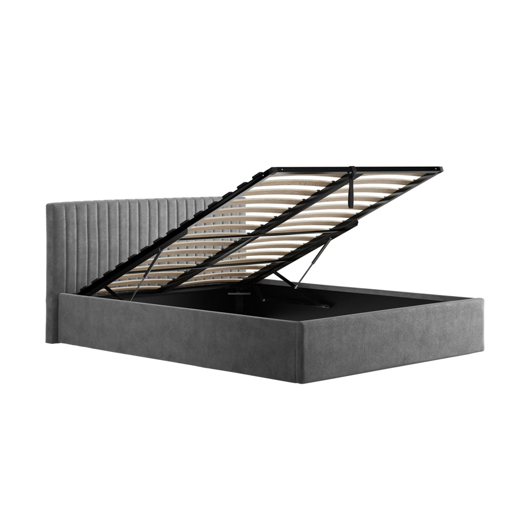 Berlin Ottoman Silver Double Bed