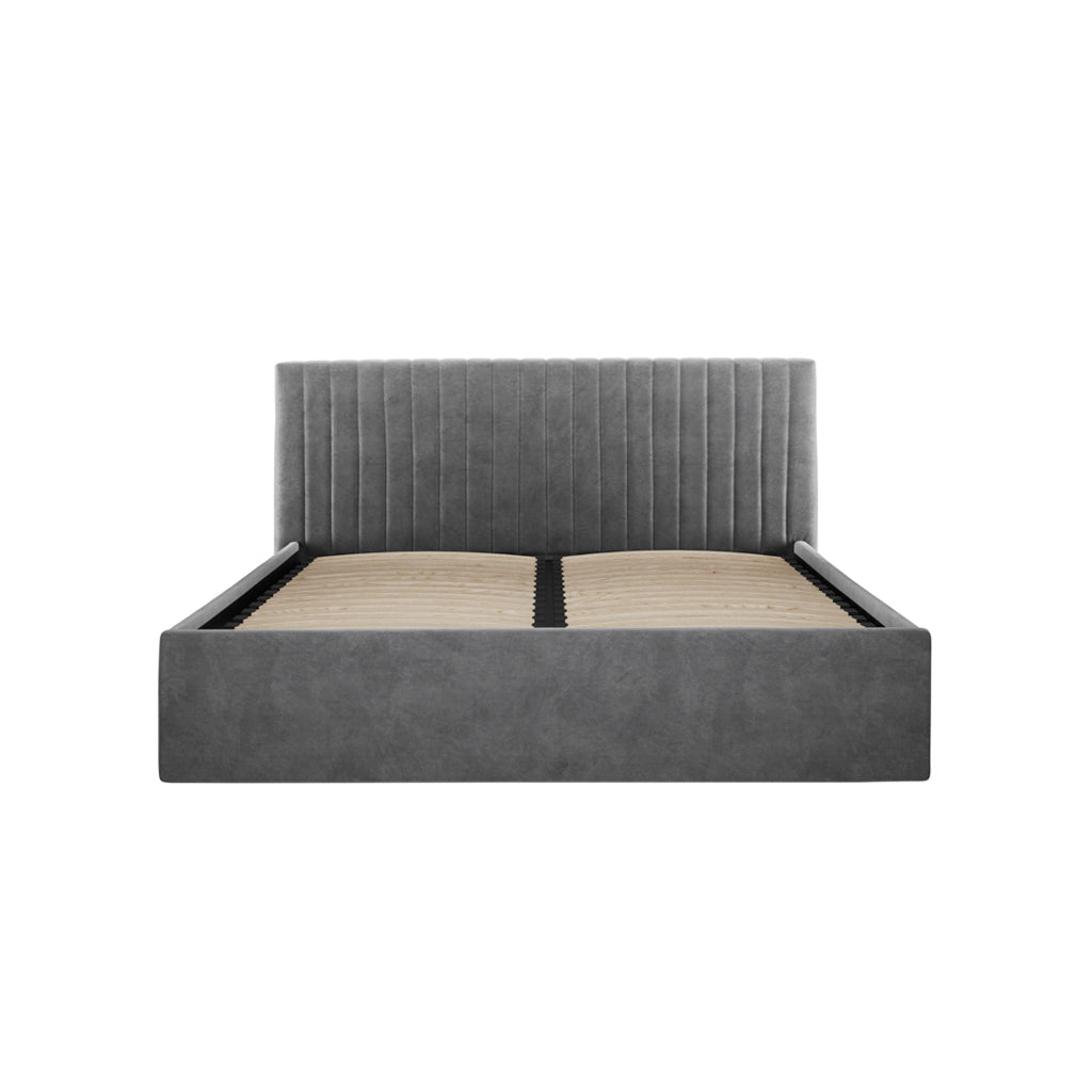 Berlin Ottoman Silver Double Bed