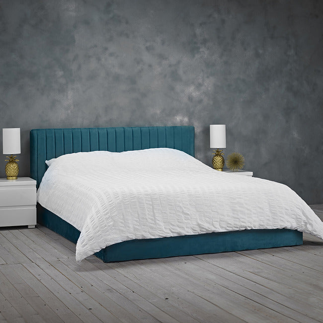 Berlin Ottoman Teal Small Double Bed