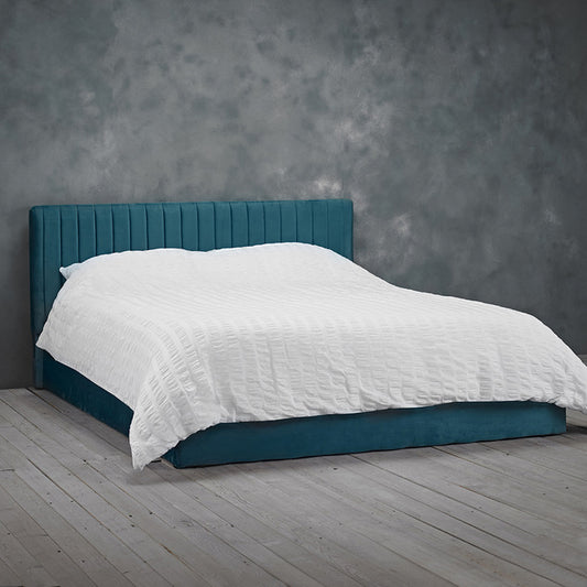 Berlin Ottoman Teal Double Bed