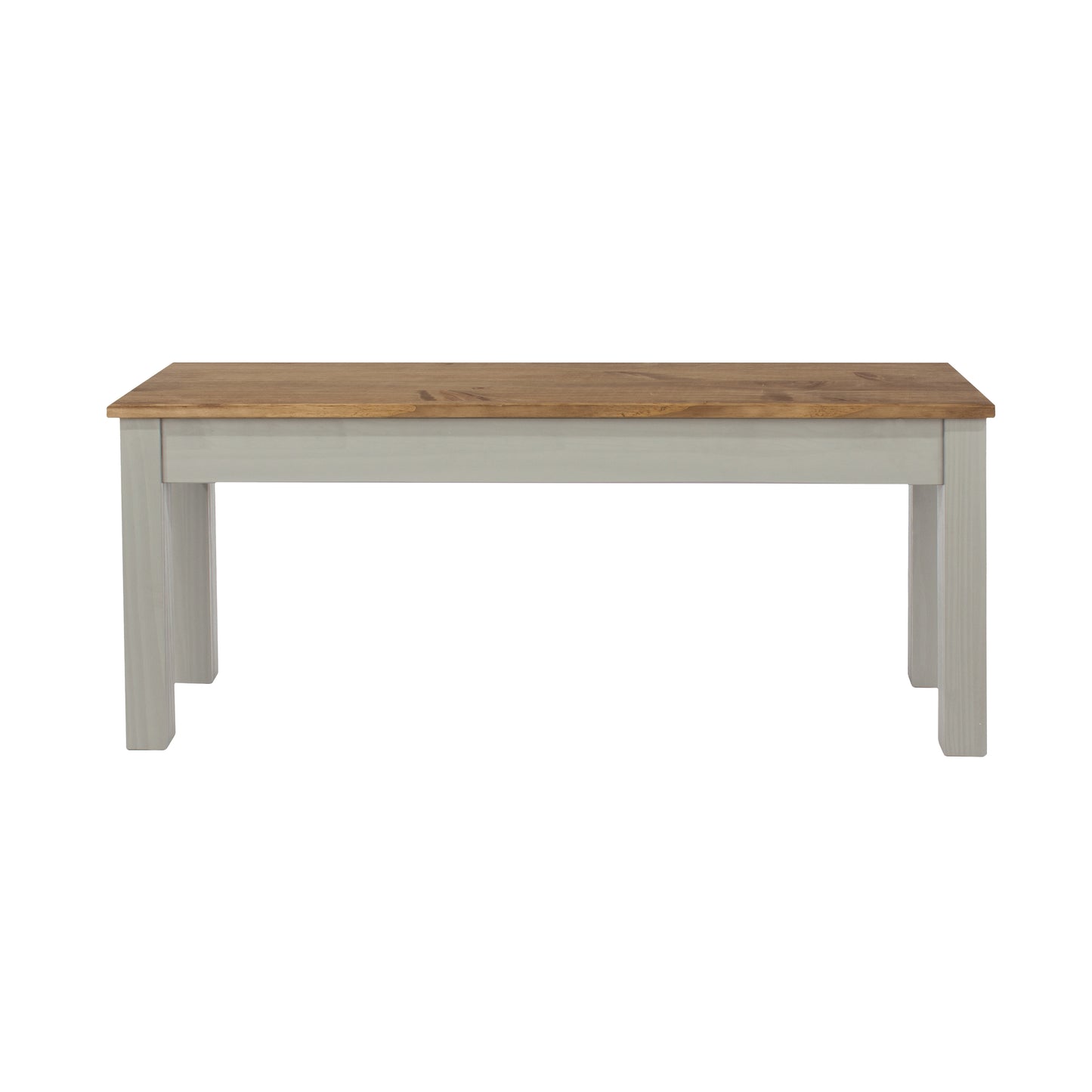 Corona Grey Linea Small Dining Table & Dining Bench & 2 Linea Back Chairs Set