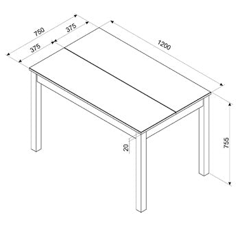 Corona Grey Linea Small Dining Table and 2 Dining Bench Set