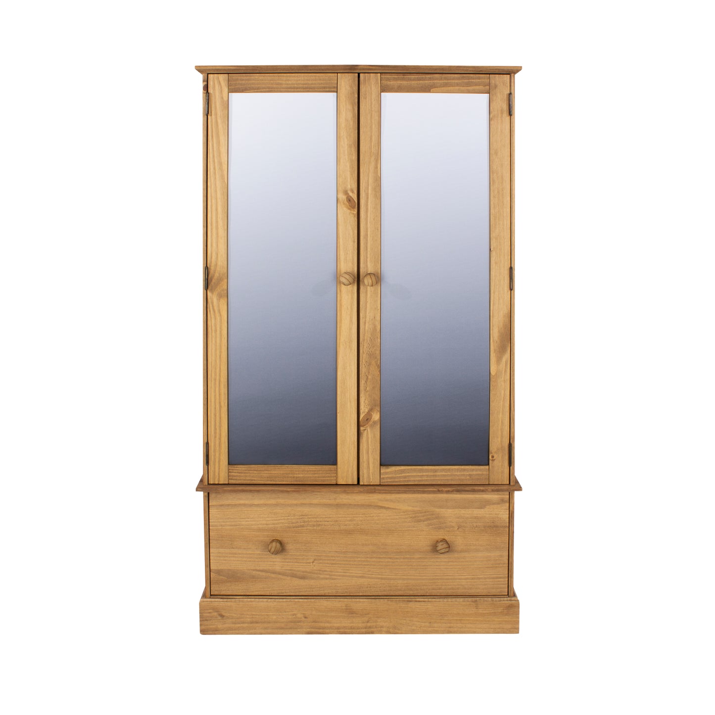 Cotswold 2 Mirror Door & 1 Drawer Wardrobe