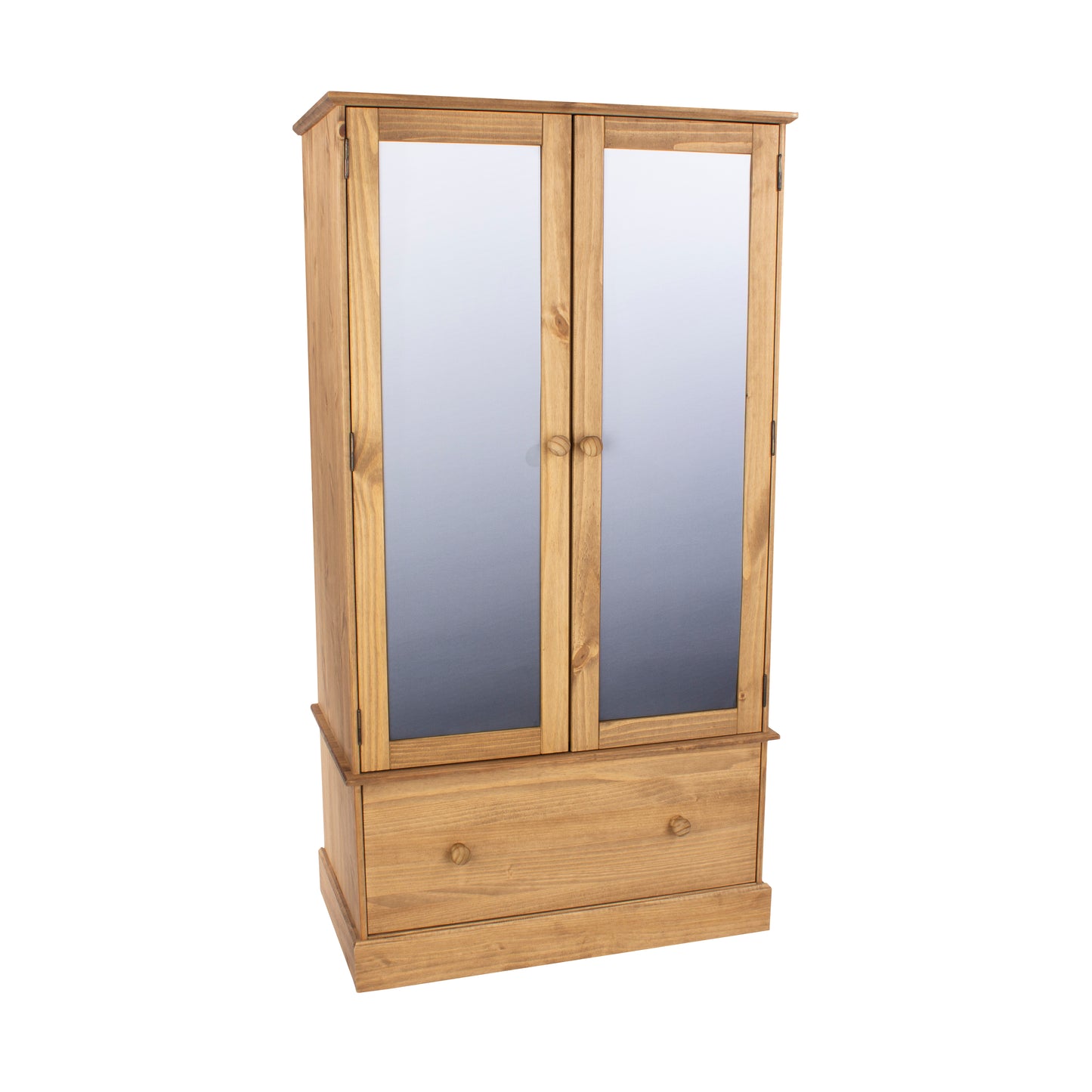 Cotswold 2 Mirror Door & 1 Drawer Wardrobe