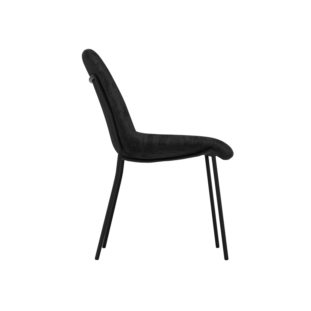 Carlo Black Dining Chairs (set of 2)