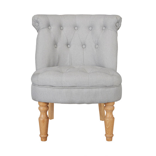 Charlotte Blue Plush Velvet Accent Chair in Traditional French Feel